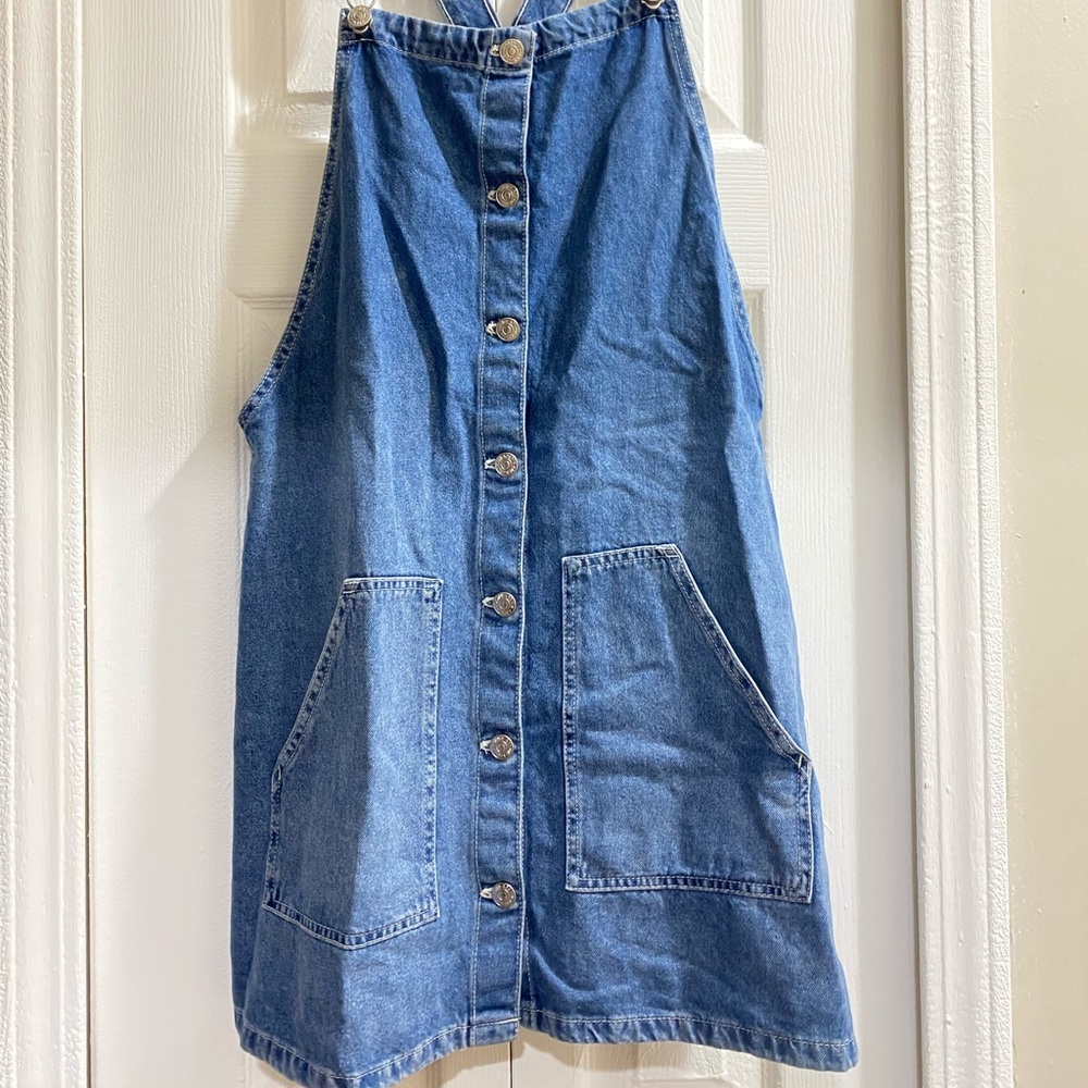 Denim Suspender Dress